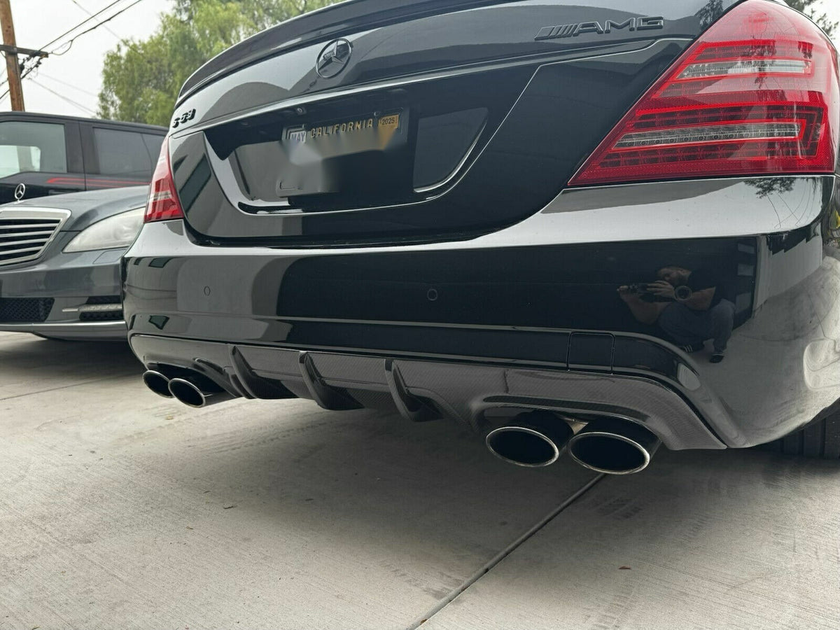 Diffuser compatible with Mercedes Benz S63/S65 AMG 2010-2013 W221 Body FaceLift Fiberglass