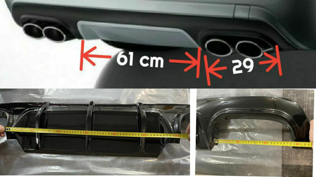 Diffuser compatible with Mercedes Benz S63/S65 AMG 2010-2013 W221 Body FaceLift Fiberglass