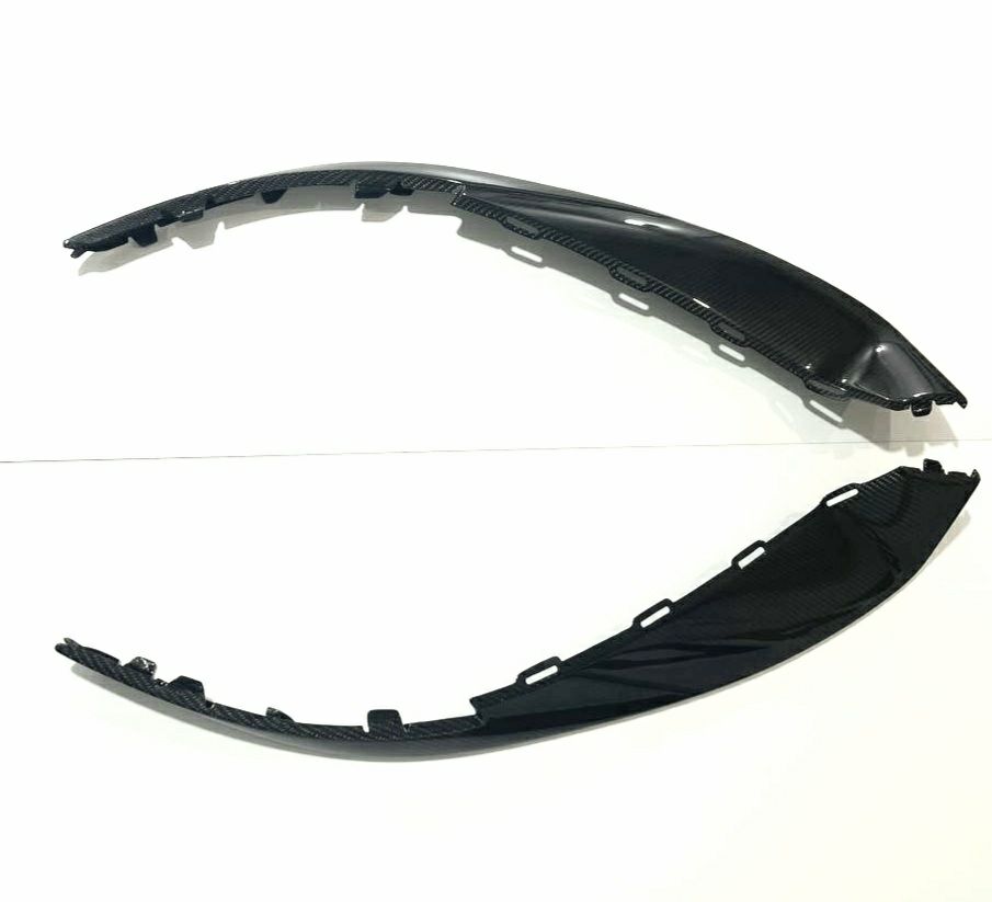 Front Bumper Cover CarbonFiber compatible with Porsche Taycan Replaceable 9J1907820B / 9J1807820B – Aftermarket