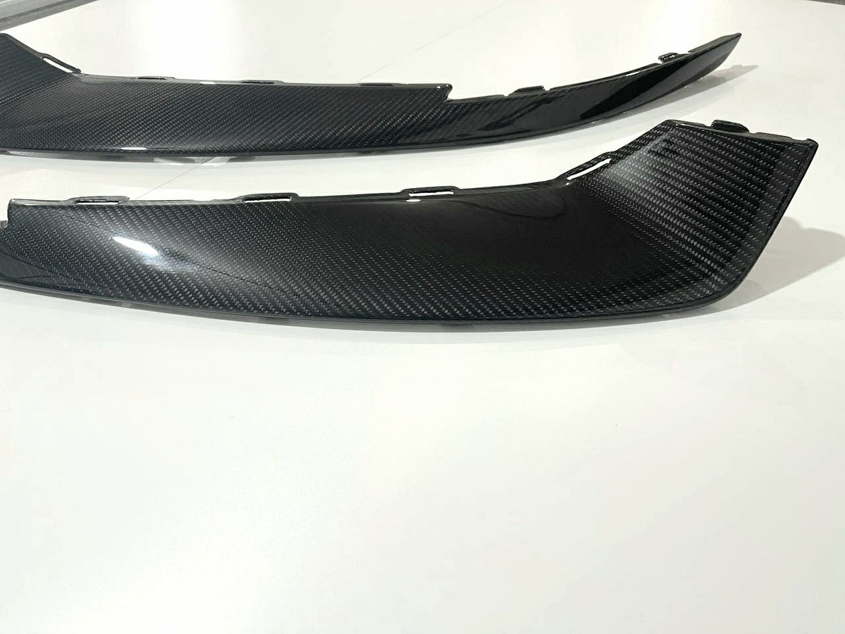 Front Bumper Cover CarbonFiber compatible with Porsche Taycan Replaceable 9J1907820B / 9J1807820B – Aftermarket