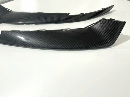 Front Bumper Cover CarbonFiber compatible with Porsche Taycan Replaceable 9J1907820B / 9J1807820B – Aftermarket