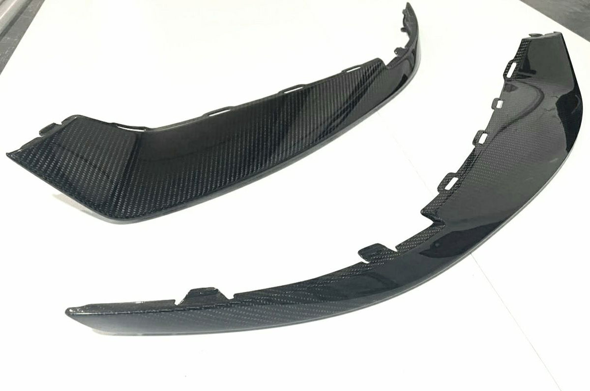 Front Bumper Cover CarbonFiber compatible with Porsche Taycan Replaceable 9J1907820B / 9J1807820B – Aftermarket