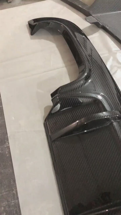 Diffuser Carbon Fiber compatible with Mercedes Benz S63 AMG/S65 AMG 2010-2013 compatible W221 Body (Facelift only)
