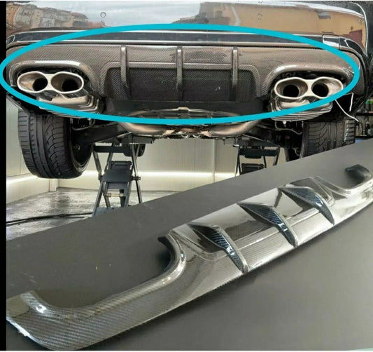 Diffuser Carbon Fiber compatible with Mercedes Benz S63 AMG/S65 AMG 2010-2013 compatible W221 Body (Facelift only)