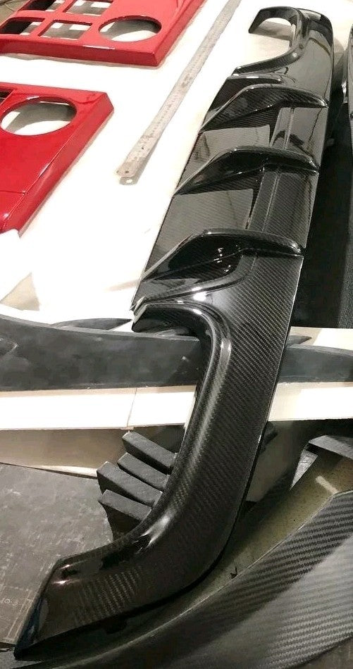 Diffuser Carbon Fiber compatible with Mercedes Benz S63 AMG/S65 AMG 2010-2013 compatible W221 Body (Facelift only)