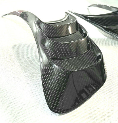 Decorative Fender Vents Louvers (Pair) compatible with Porsche 911 with Body 992 Carbon Fiber