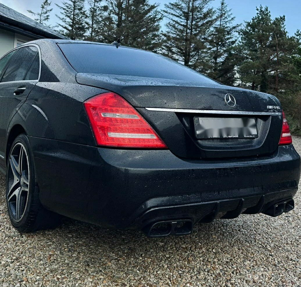 Diffuser v.2.0 compatible with Mercedes Benz S63/S65 AMG 2010-2013 W221 Body FaceLift Fiberglass
