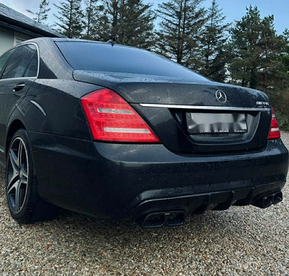 Diffuser v.2.0 compatible with Mercedes Benz S63/S65 AMG 2010-2013 W221 Body FaceLift Fiberglass