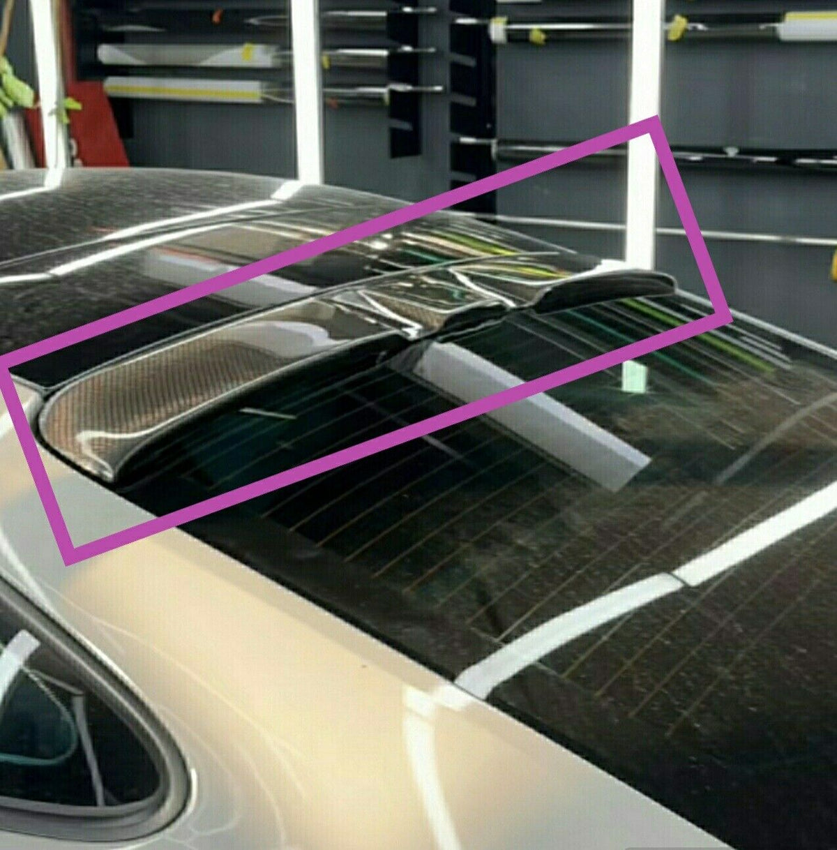 Spoiler Rear Window compatible with Porsche 911 with Body 992 CarbonFiber (Dry Carbon)