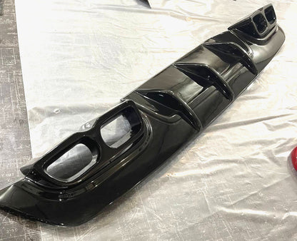 Diffuser v.2.0 compatible with Mercedes Benz S63/S65 AMG 2010-2013 W221 Body FaceLift Fiberglass
