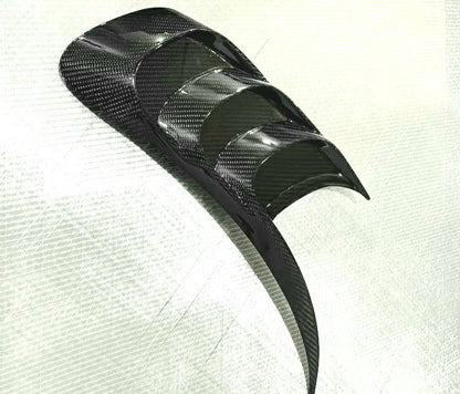 Decorative Fender Vents Louvers (Pair) compatible with Porsche 911 with Body 992 Carbon Fiber